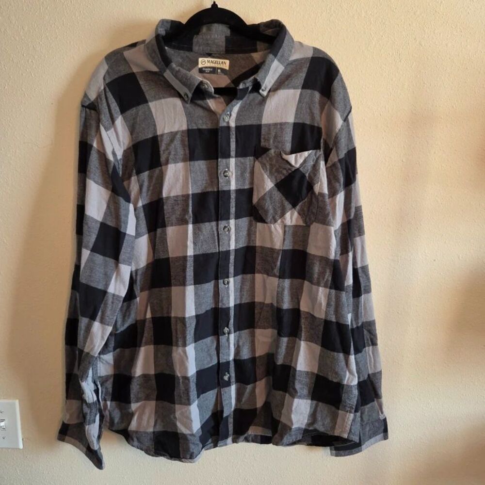 Magellan Outdoors Men's XL Buffalo Plaid Shirt Workwear Lumberjack Outdoor
